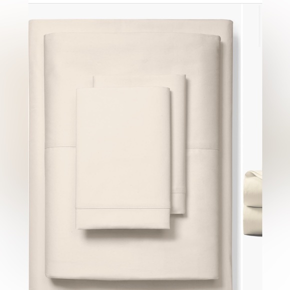 Boll & Branch NWT Queen percale hemmed sheet set - Picture 1 of 8